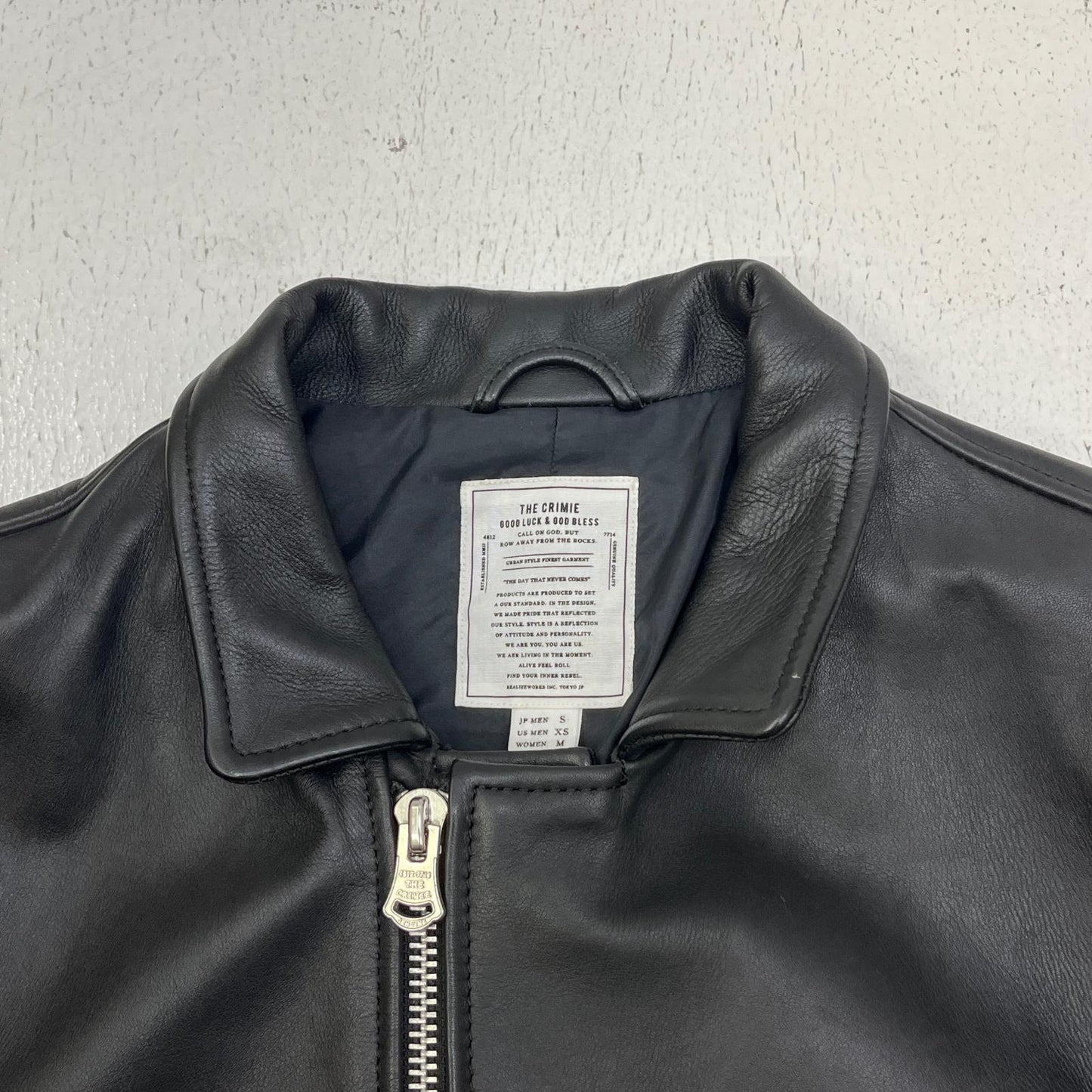 CRIMIE | クライミー single riders jacket レザー ブラック サイズ：S【加古川店】