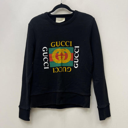 GUCCI | グッチ Vintage Logo 国内正規品 スウェット 454569-X5J57 ブラック サイズ：XXS【加古川店】