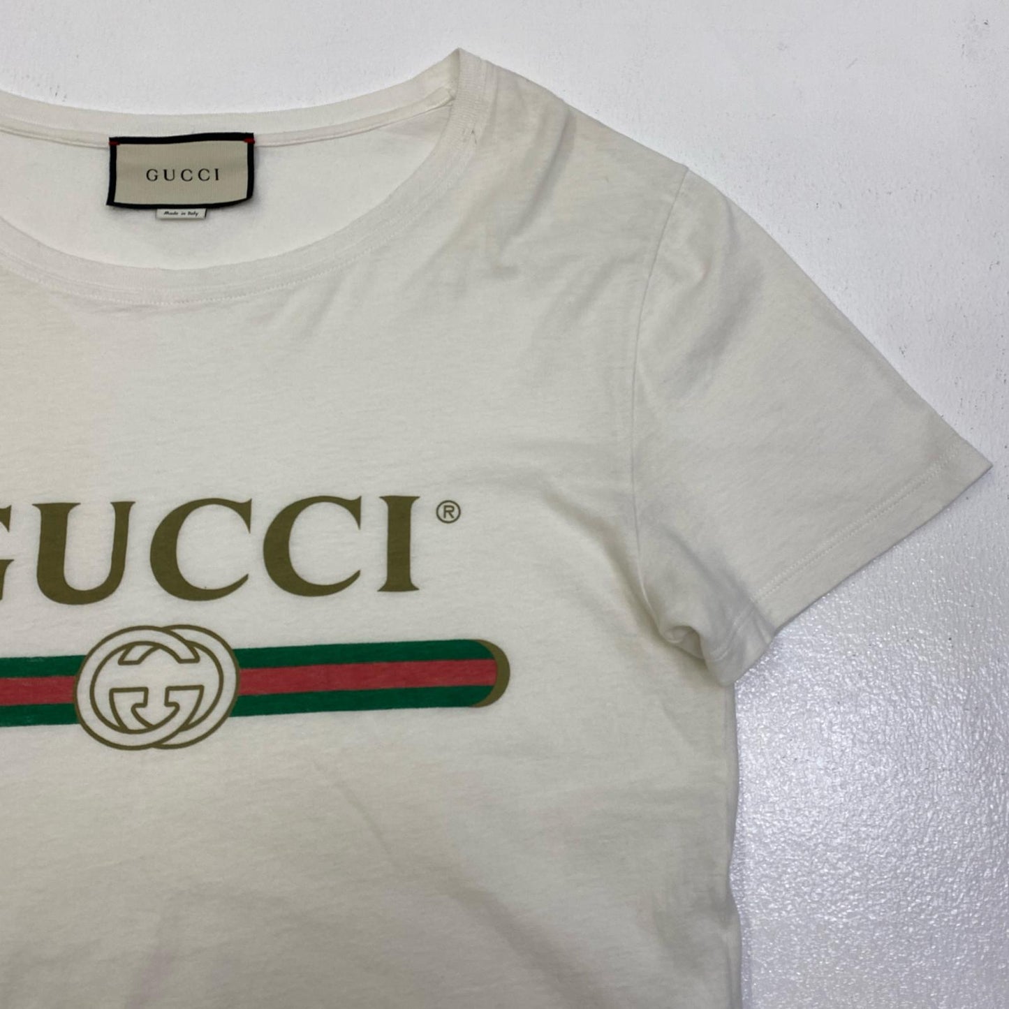 GUCCI | グッチ Oversize Washed T-shirt 半袖Ｔシャツ 440103-X3F05 ホワイト サイズ：XS【加古川店】