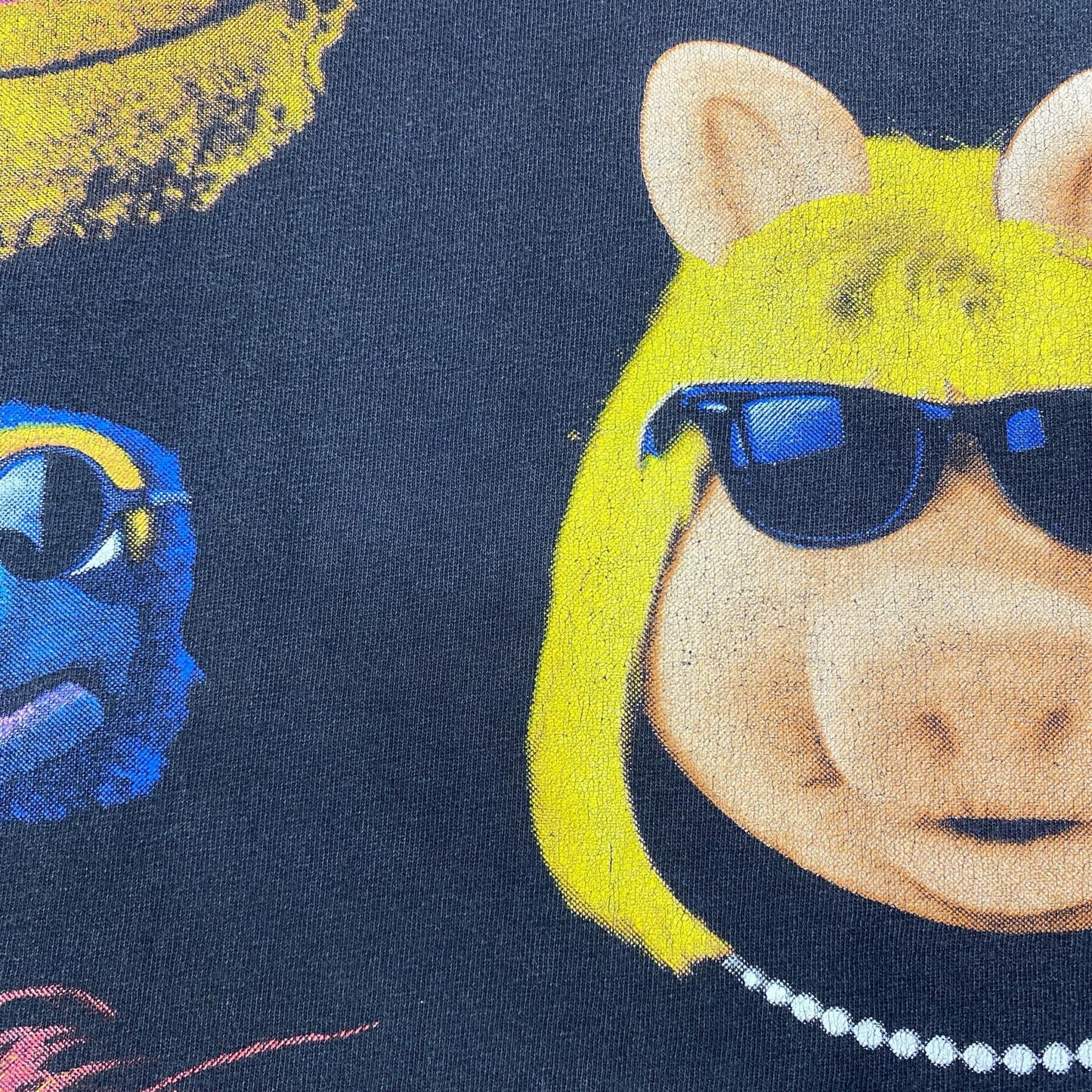 Sesame Street:The Muppet Movie changes 半袖Ｔシャツ ブラック サイズ：XL【加古川店】