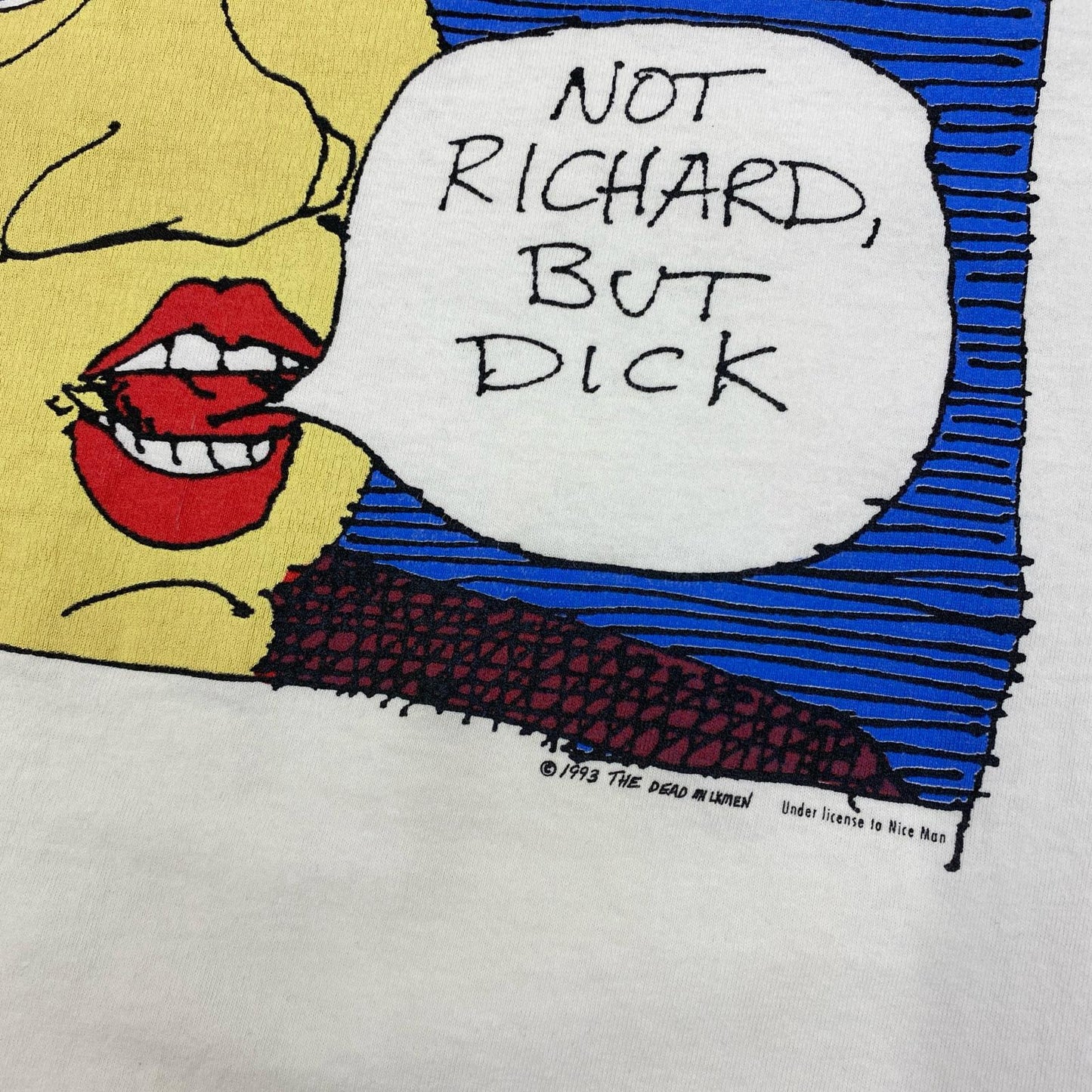 the dead milkmen:not richard but dick 半袖Ｔシャツ ホワイト サイズ：XL【加古川店】