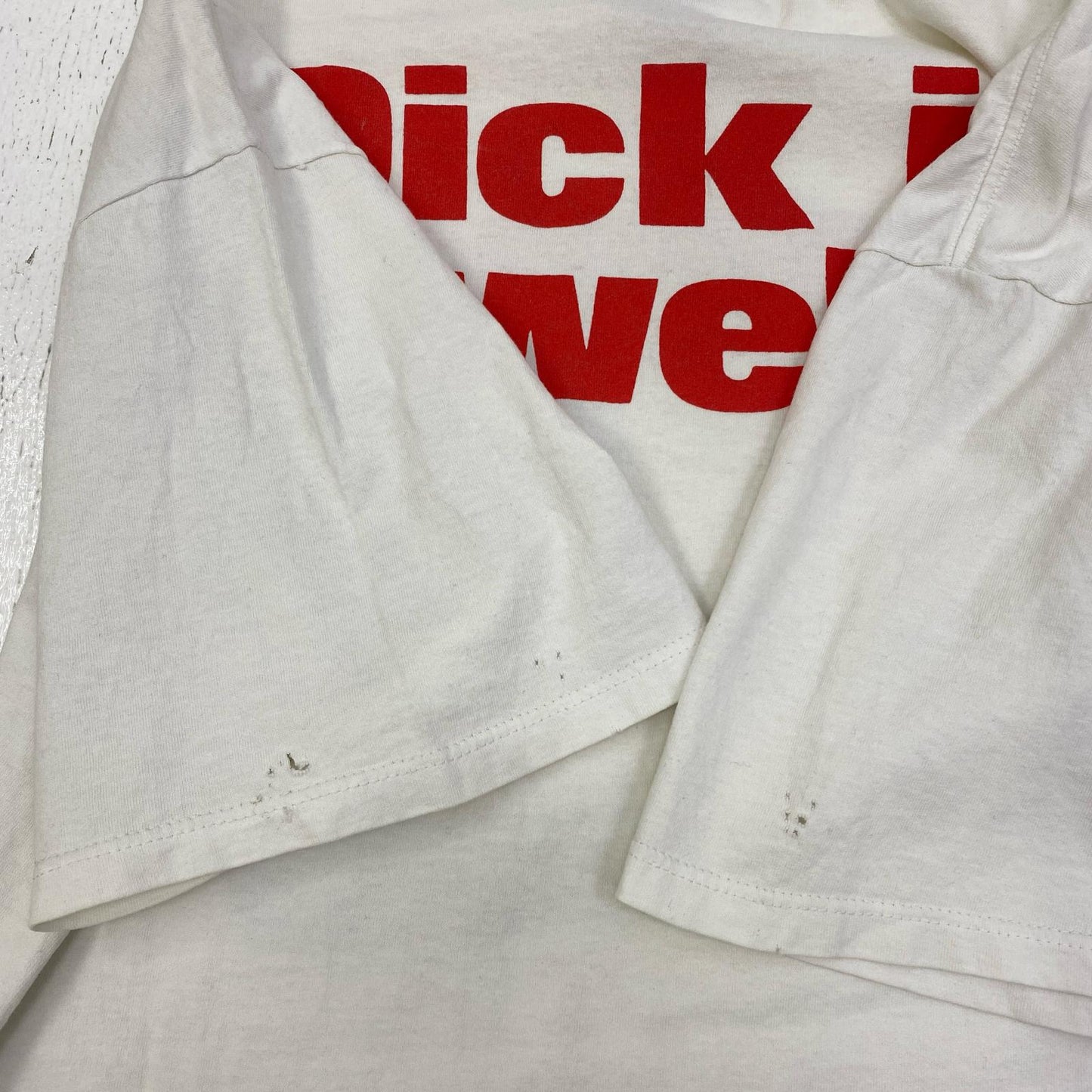 the dead milkmen:not richard but dick 半袖Ｔシャツ ホワイト サイズ：XL【加古川店】