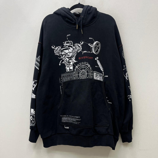 GIVENCHY | ジバンシィ Graphic Print Hoodie 国内正規品 パーカー BMJ09L305B ブラック サイズ：XXS【加古川店】
