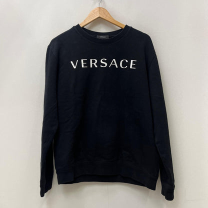 VERSACE | ヴェルサーチ ロゴスウェットシャツ　国内正規品 スウェット 1008283 1A05926 ブラック サイズ：XL【加古川店】