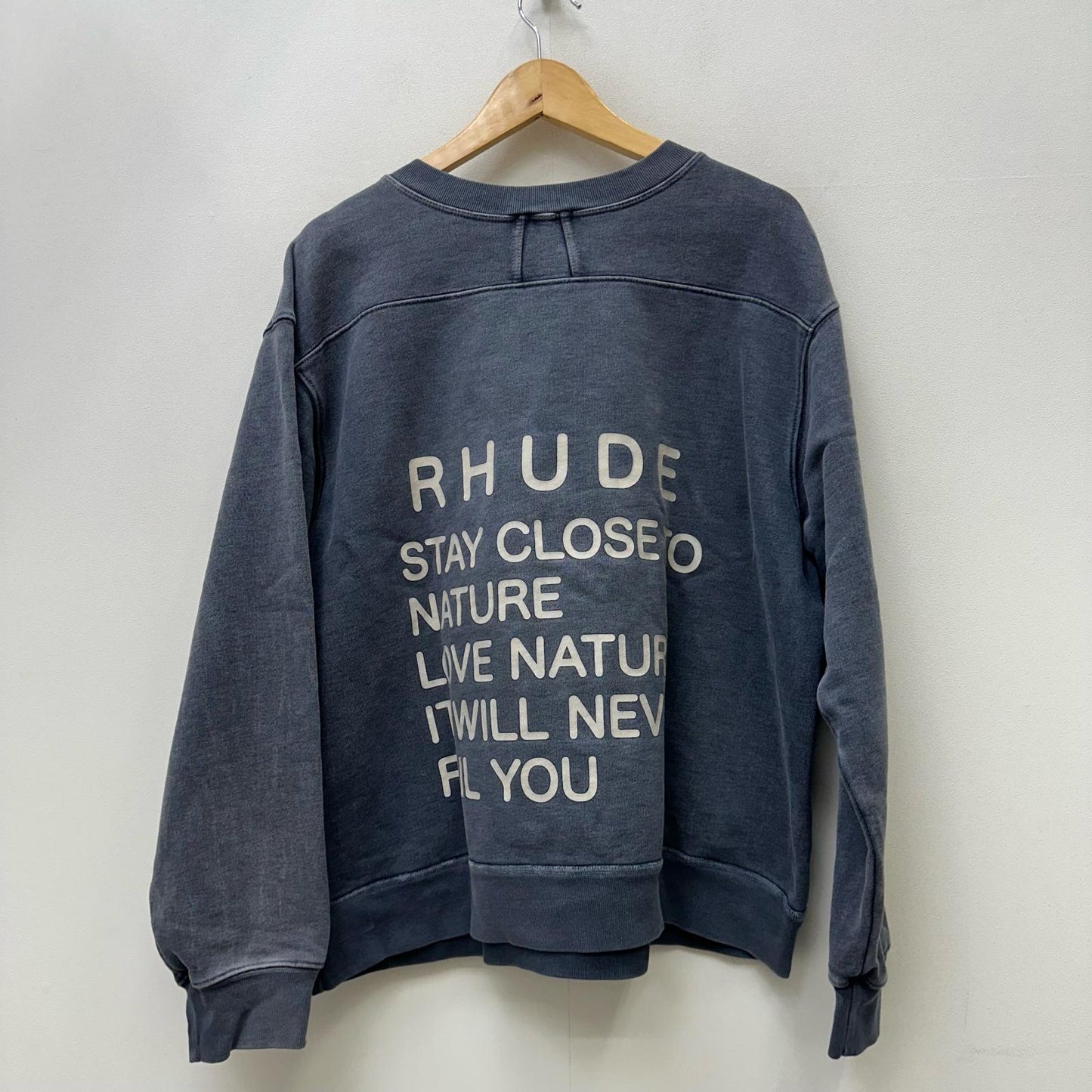 RHUDE | ルード NATURE GOOSE SWEATSHIRT スウェット グレー サイズ：M【加古川店】
