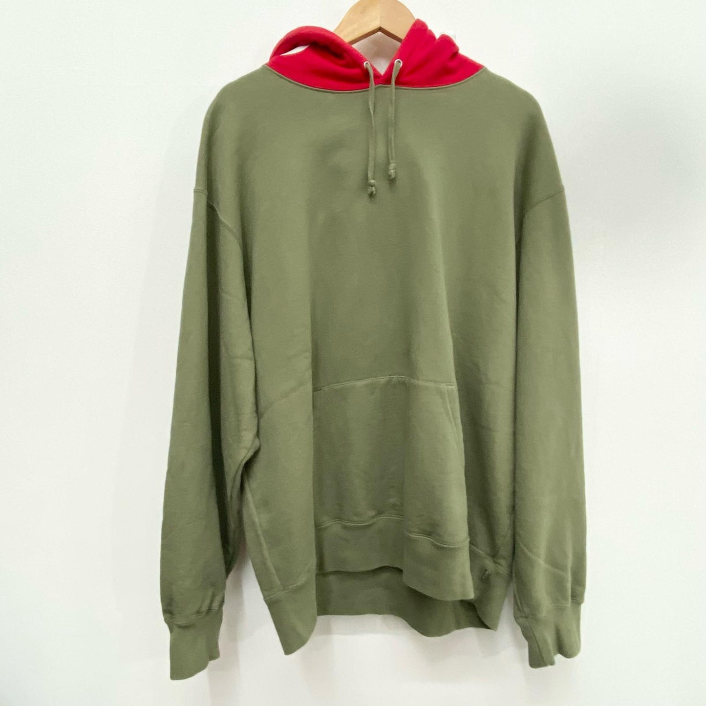 Supreme | シュプリーム Contrast Hooded Sweatshirt プルオーバーパーカー カーキ XLサイズ 21AW パーカー カーキ サイズ：XL