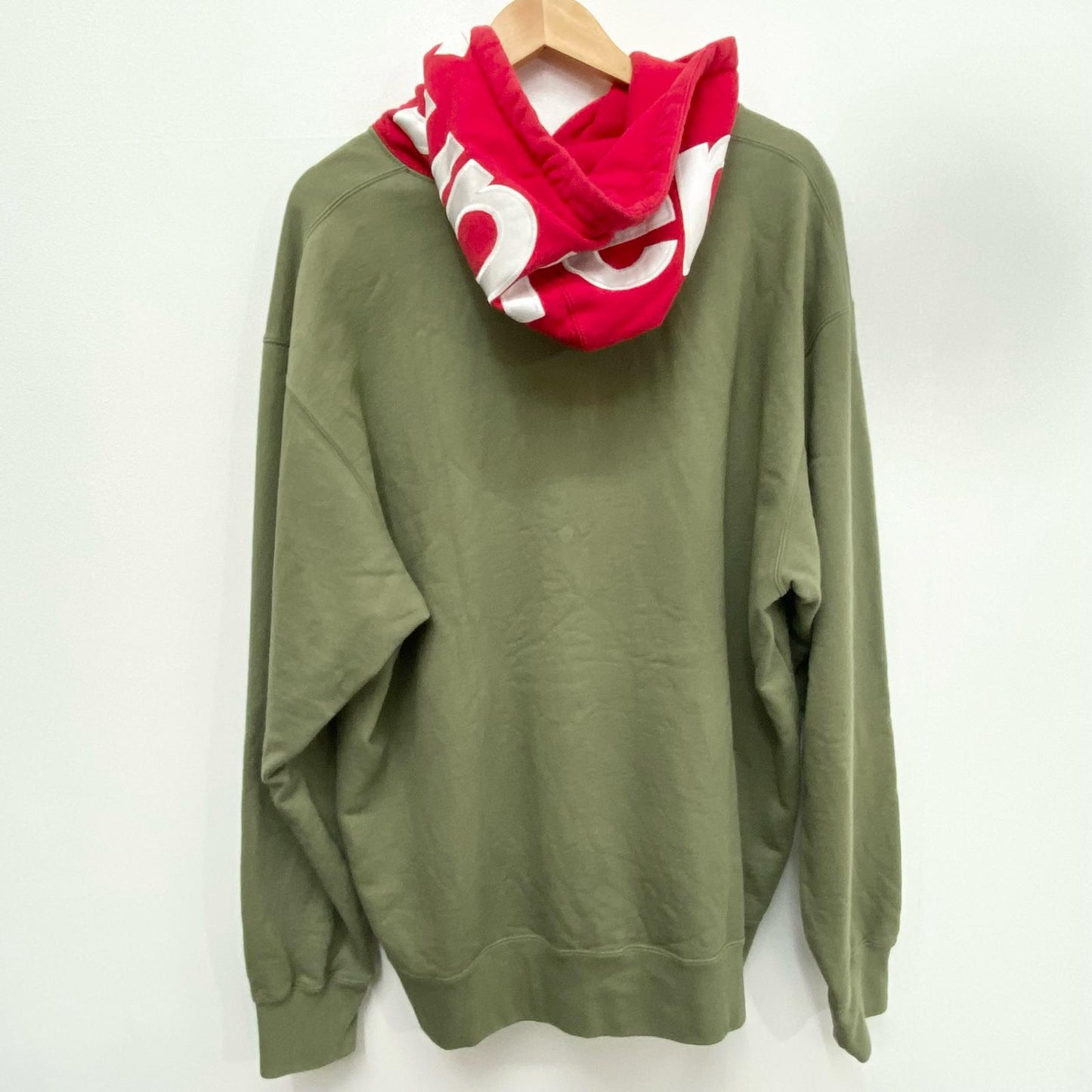 Supreme | シュプリーム Contrast Hooded Sweatshirt プルオーバーパーカー カーキ XLサイズ 21AW パーカー カーキ サイズ：XL