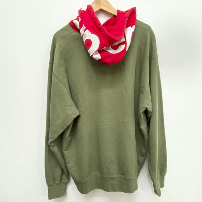 Supreme | シュプリーム Contrast Hooded Sweatshirt プルオーバーパーカー カーキ XLサイズ 21AW パーカー カーキ サイズ：XL