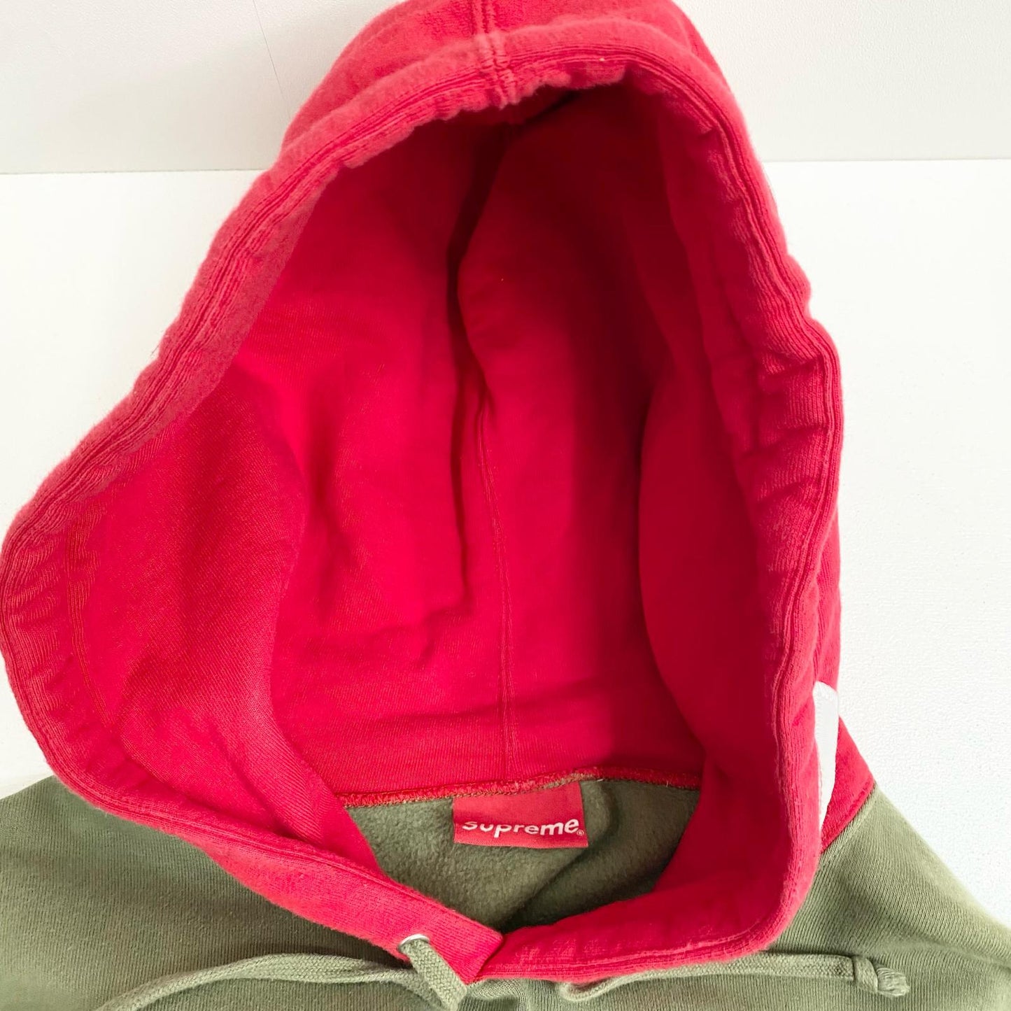 Supreme | シュプリーム Contrast Hooded Sweatshirt プルオーバーパーカー カーキ XLサイズ 21AW パーカー カーキ サイズ：XL