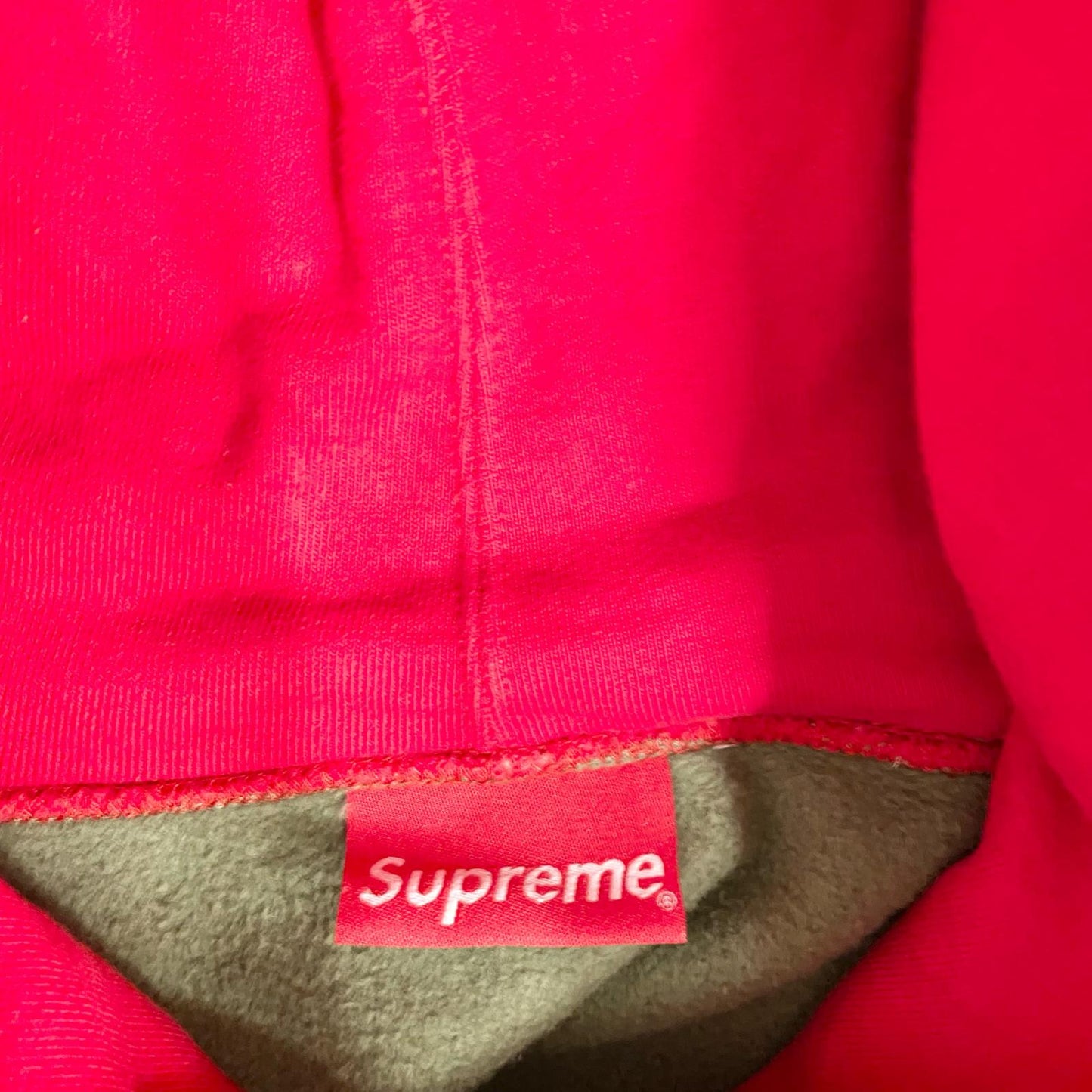 Supreme | シュプリーム Contrast Hooded Sweatshirt プルオーバーパーカー カーキ XLサイズ 21AW パーカー カーキ サイズ：XL