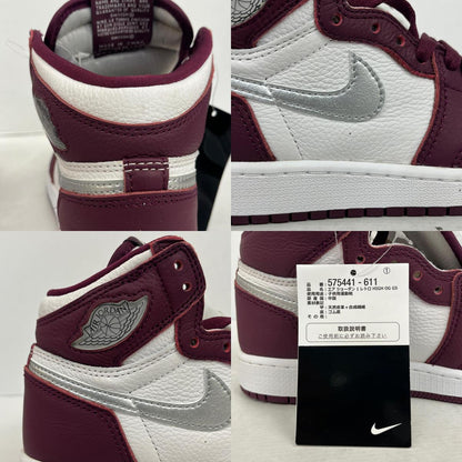 NIKE | ナイキ GS Air Jordan 1 High OG 'Bordeaux' スニーカー 575441-611 ボルドー/バーガンディー 22.5cm【加古川店】