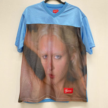 Supreme | シュプリーム Gummo Football Top ゲームシャツ ライトブルー Lサイズ 22SS 半袖シャツ ライトブルー サイズ：L【加古川店】