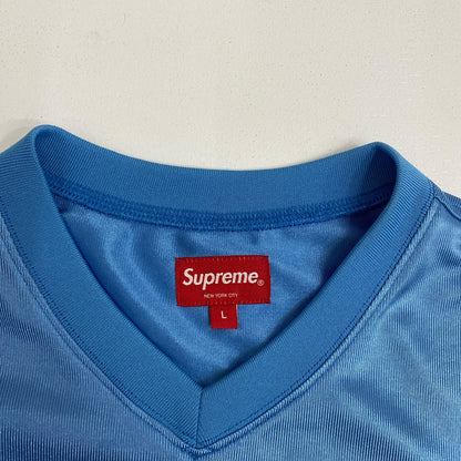 Supreme | シュプリーム Gummo Football Top ゲームシャツ ライトブルー Lサイズ 22SS 半袖シャツ ライトブルー サイズ：L【加古川店】