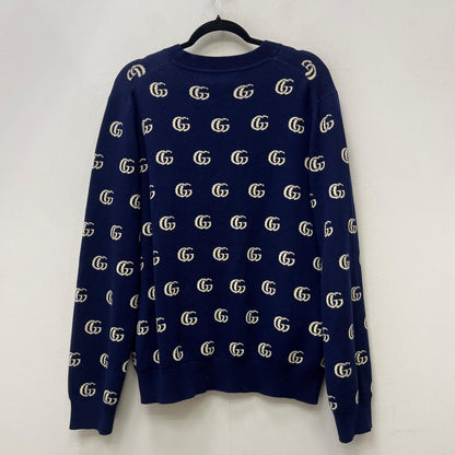 GUCCI | グッチ ダブルGウールジャガードカーディガン　国内正規品 カーディガン 645291 ネイビー サイズ：XL【加古川店】
