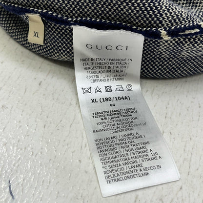 GUCCI | グッチ ダブルGウールジャガードカーディガン　国内正規品 カーディガン 645291 ネイビー サイズ：XL【加古川店】