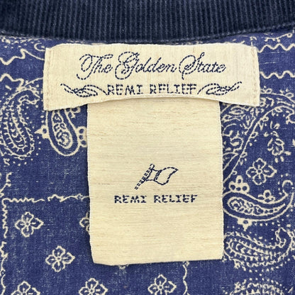 REMI RELIEF | レミレリーフ コンチョボタン ダウンベスト インディゴ サイズ：M【加古川店】