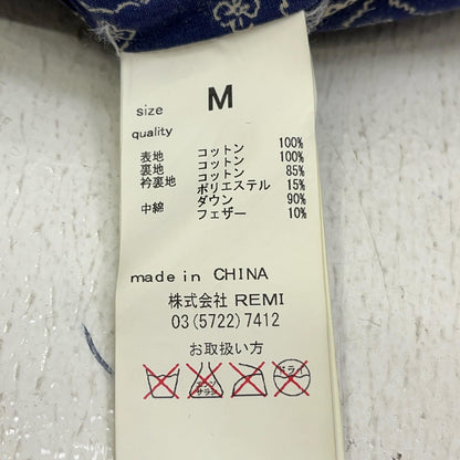 REMI RELIEF | レミレリーフ コンチョボタン ダウンベスト インディゴ サイズ：M【加古川店】