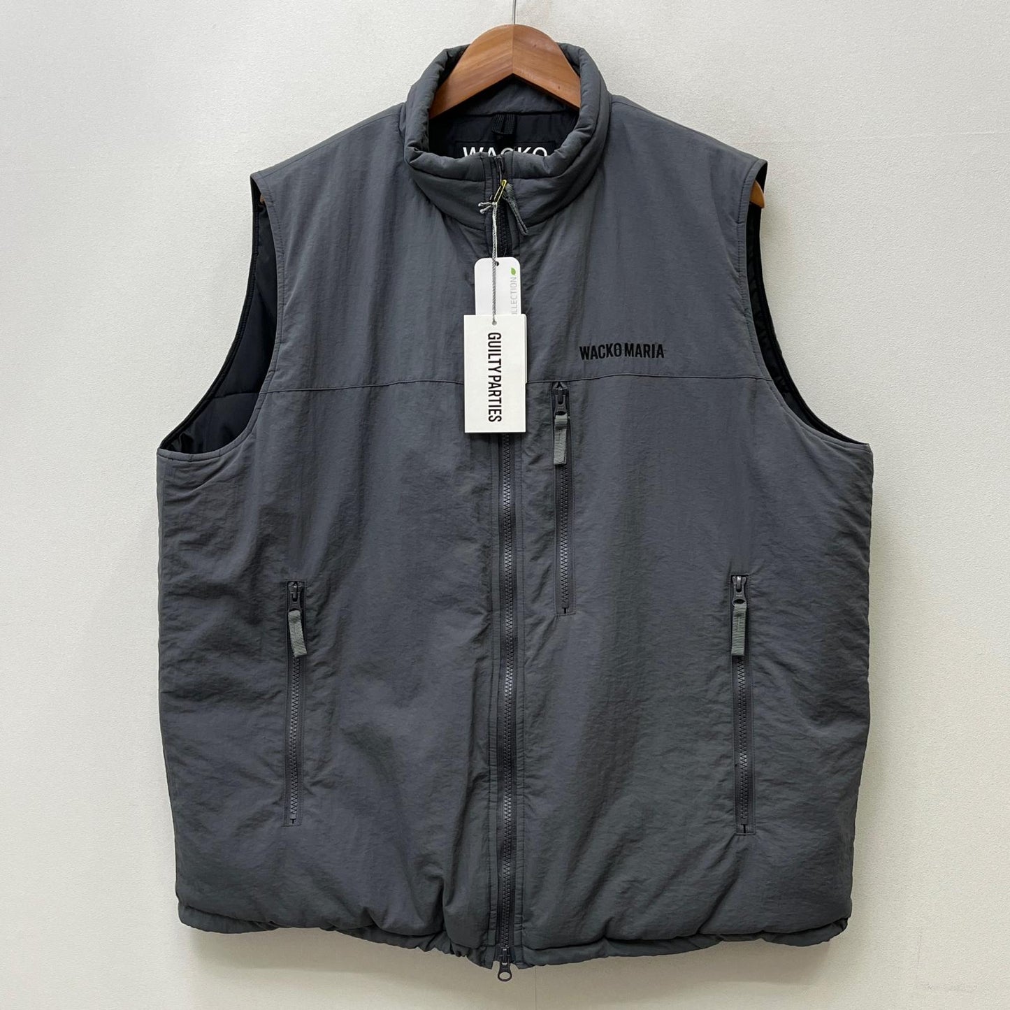 WACKOMARIA | ワコマリア PADDING VEST ダウンベスト 23FW-WM0-0D05 グレー サイズ：L【加古川店】