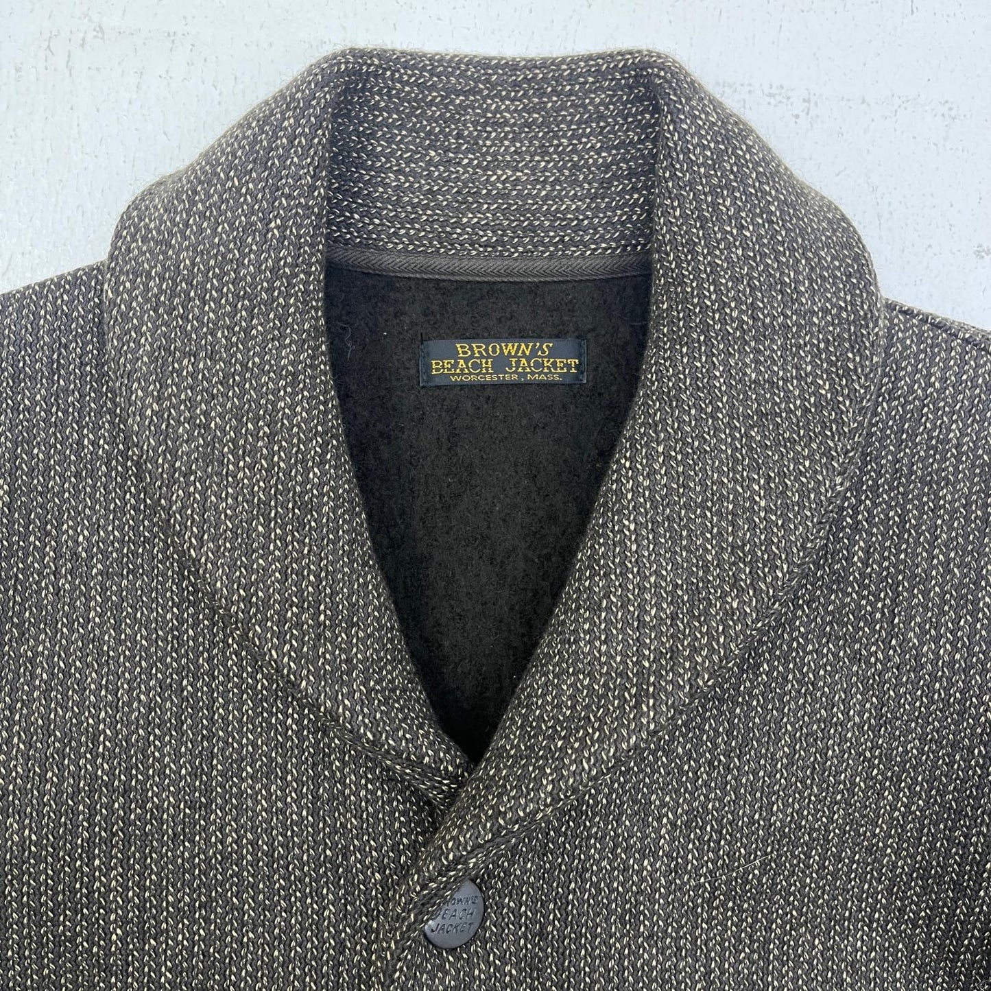 BRWON'S BEACH | ブラウンズビーチ shall collar beach cross jacket テーラードジャケット bbj2-006 ブラウン【加古川店】
