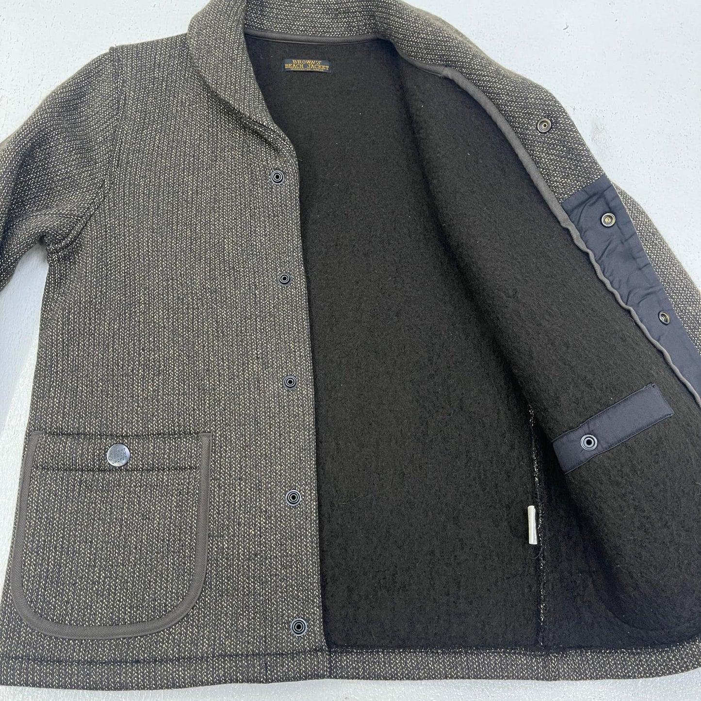 BRWON'S BEACH | ブラウンズビーチ shall collar beach cross jacket テーラードジャケット bbj2-006 ブラウン【加古川店】