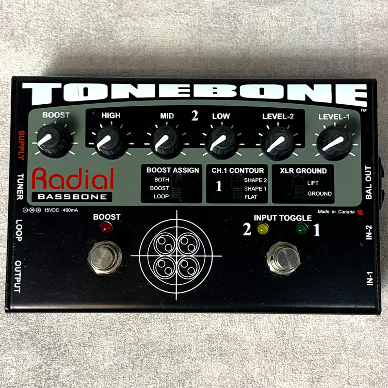 Radial | ラジアル ベース用プリアンプ 楽器 TONEBONE BASSBONE【加古川店】
