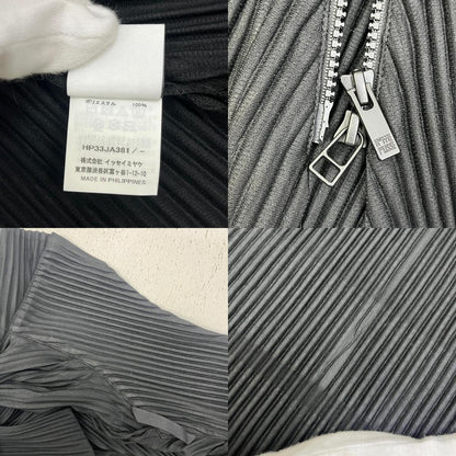 ISSEY MIYAKE | イッセイミヤケ プリーツポンチョコート その他アウター HP33JA381 ブラック【加古川店】
