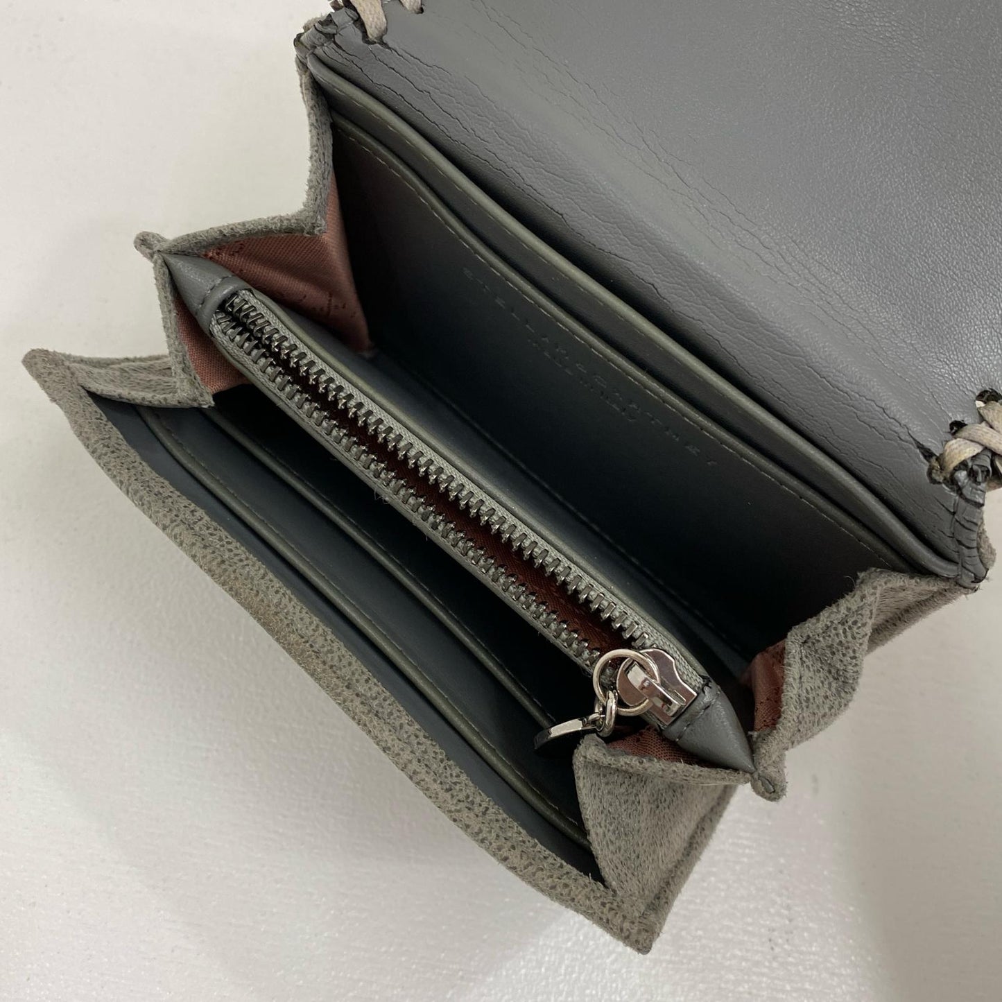 Stella McCartney | ステラマッカートニー SMALL WALLET SHAGGY DEER FALABELLA 長財布 391836 グレー【加古川店】