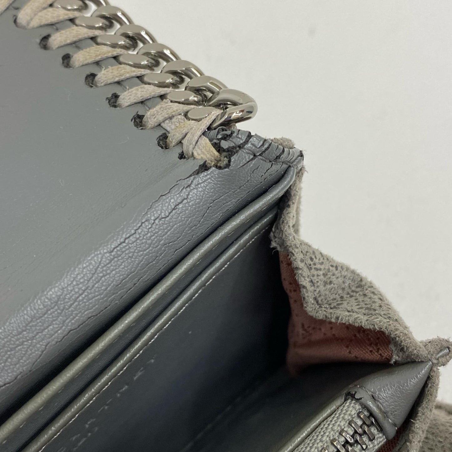 Stella McCartney | ステラマッカートニー SMALL WALLET SHAGGY DEER FALABELLA 長財布 391836 グレー【加古川店】