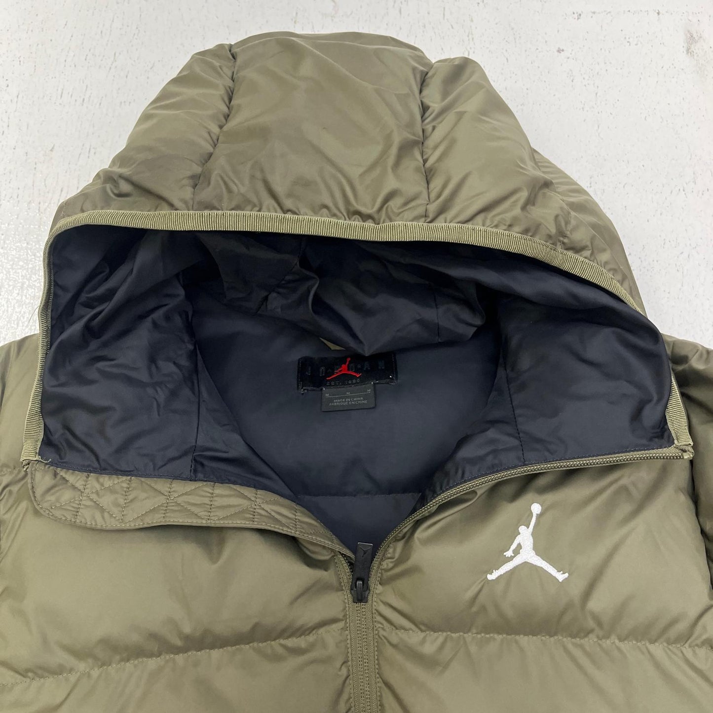 NIKE | ナイキ M J BRKLN PUFFER JKT ダウンジャケット FV7317-222 カーキ サイズ：M【加古川店】