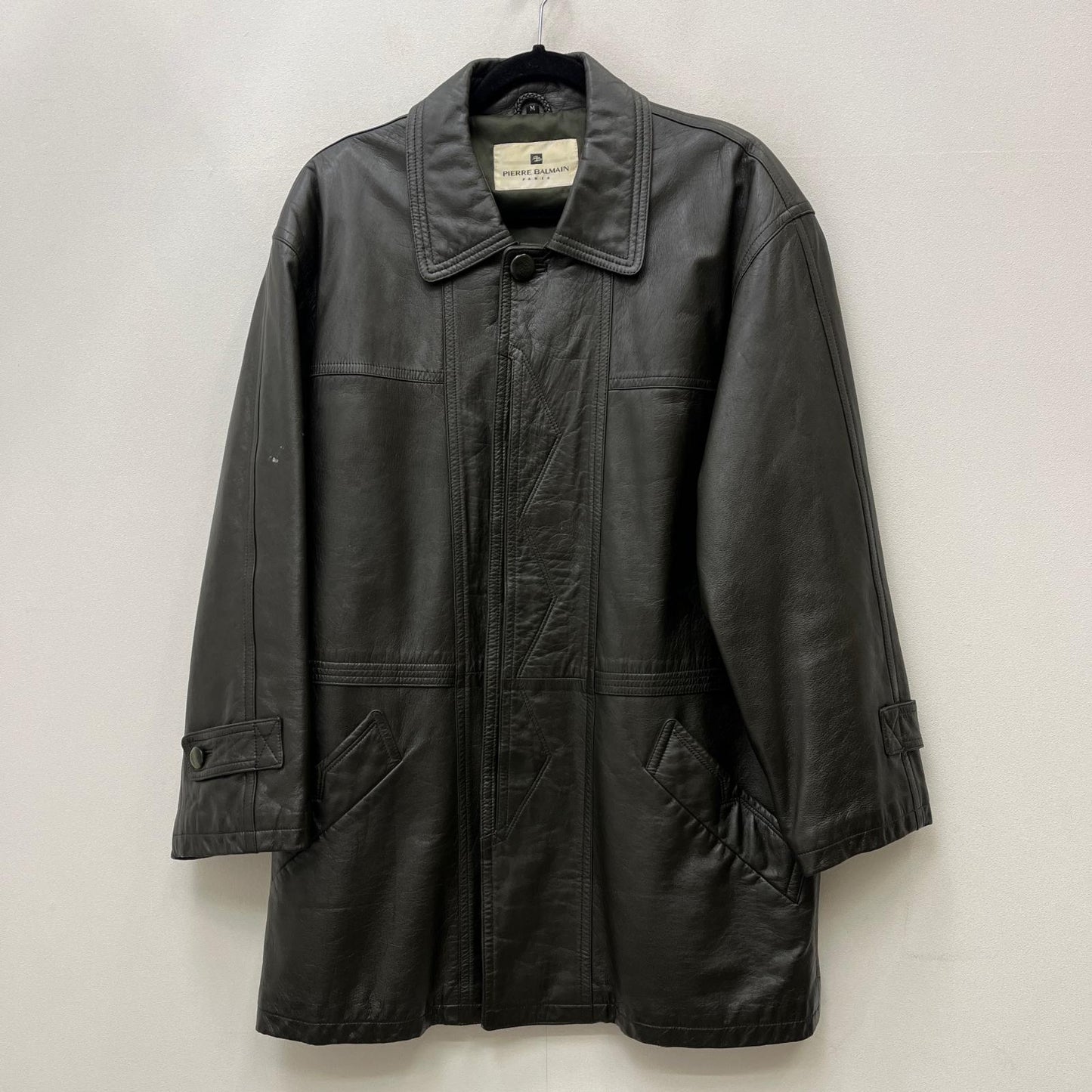 PIERRE BALMAIN | ピエール・バルマン レザー ブラック サイズ：M【加古川店】
