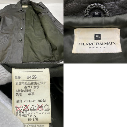 PIERRE BALMAIN | ピエール・バルマン レザー ブラック サイズ：M【加古川店】
