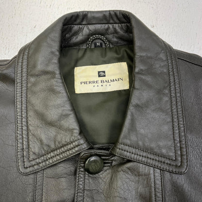 PIERRE BALMAIN | ピエール・バルマン レザー ブラック サイズ：M【加古川店】