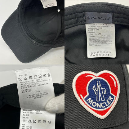 MONCLER | モンクレール ハートロゴワッペン キャップ ブラック【加古川店】