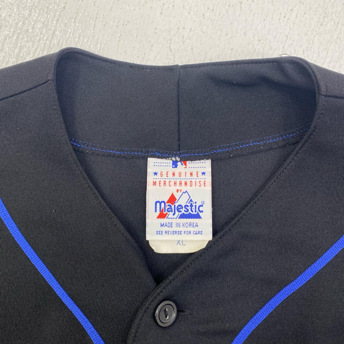 Majestic ニューヨーク・メッツ ﾕﾆﾌｫｰﾑ ﾌﾞﾗｯｸ ｻｲｽﾞ:XL【加古川店】