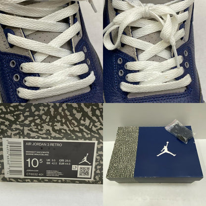 NIKE | ナイキ Air Jordan 3 スニーカー CT8532-401 ネイビー 28.5cm【加古川店】