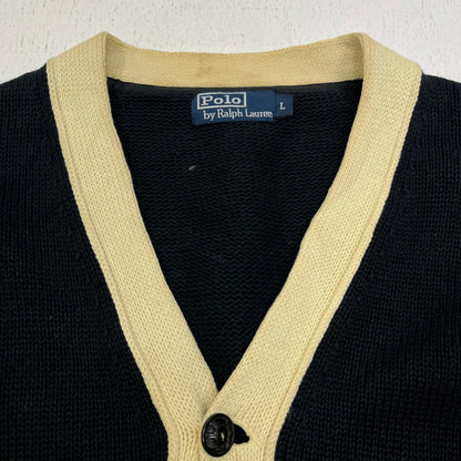 POLO RALPH LAUREN | ポロ・ラルフローレン ﾚﾀｰﾄﾞｶｰﾃﾞｨｶﾞﾝ カーディガン ブラック サイズ：L【加古川店】