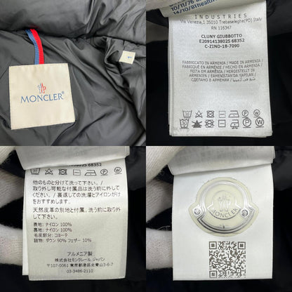 MONCLER | モンクレール CLUNY 国内正規品 ダウンジャケット E20914138025 ブラック サイズ：1【加古川店】