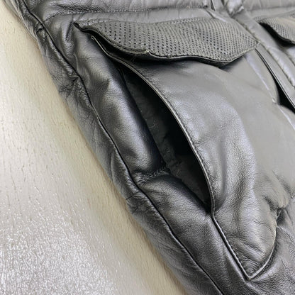 RED EAR | レッドイヤー LEATHER DOWN JACKET ダウンジャケット 440929 ブラック【加古川店】