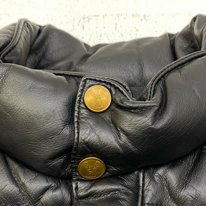 RED EAR | レッドイヤー LEATHER DOWN JACKET ダウンジャケット 440929 ブラック【加古川店】