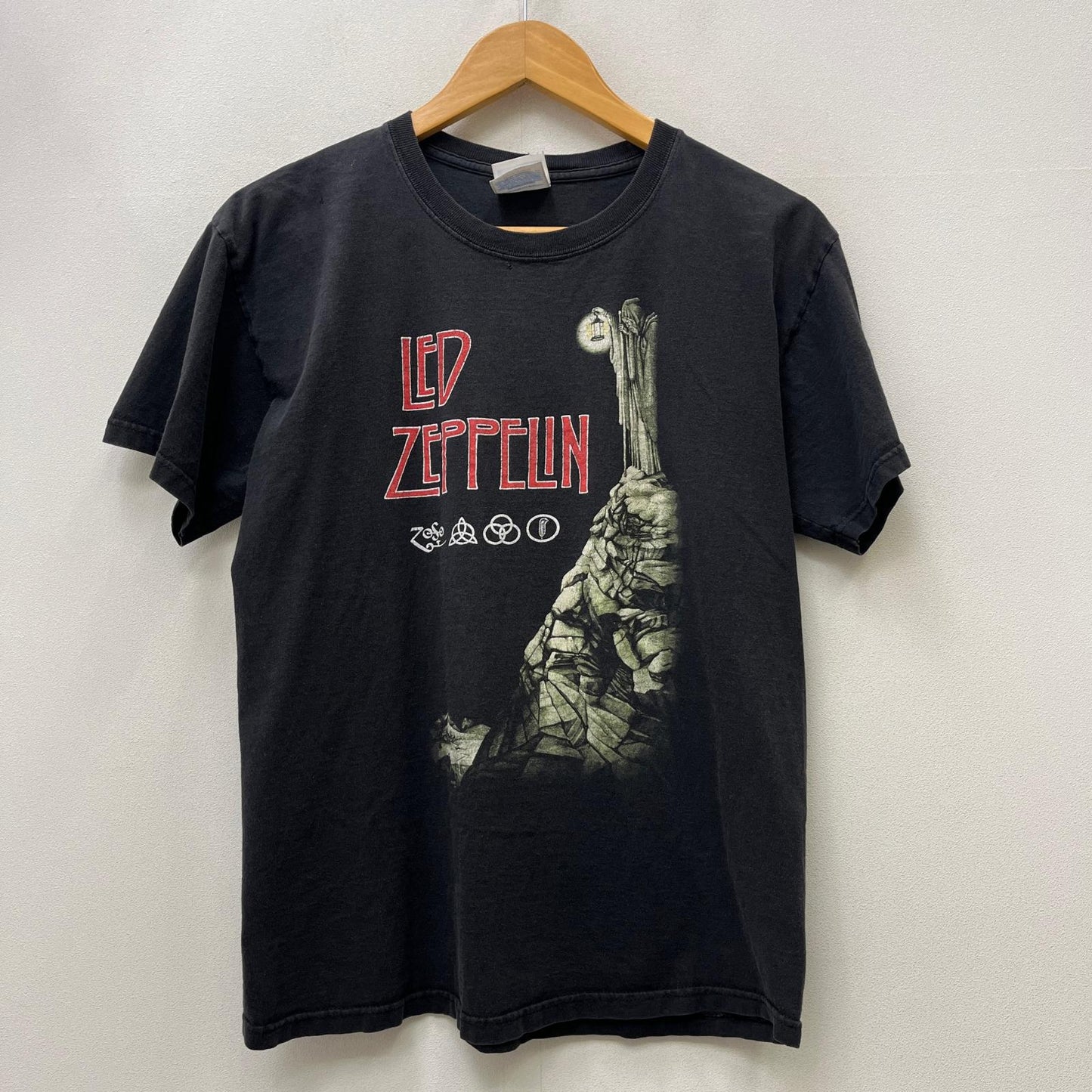 HANES led zeppelin:stairway to heaven 半袖Ｔシャツ ブラック サイズ：M【加古川店】