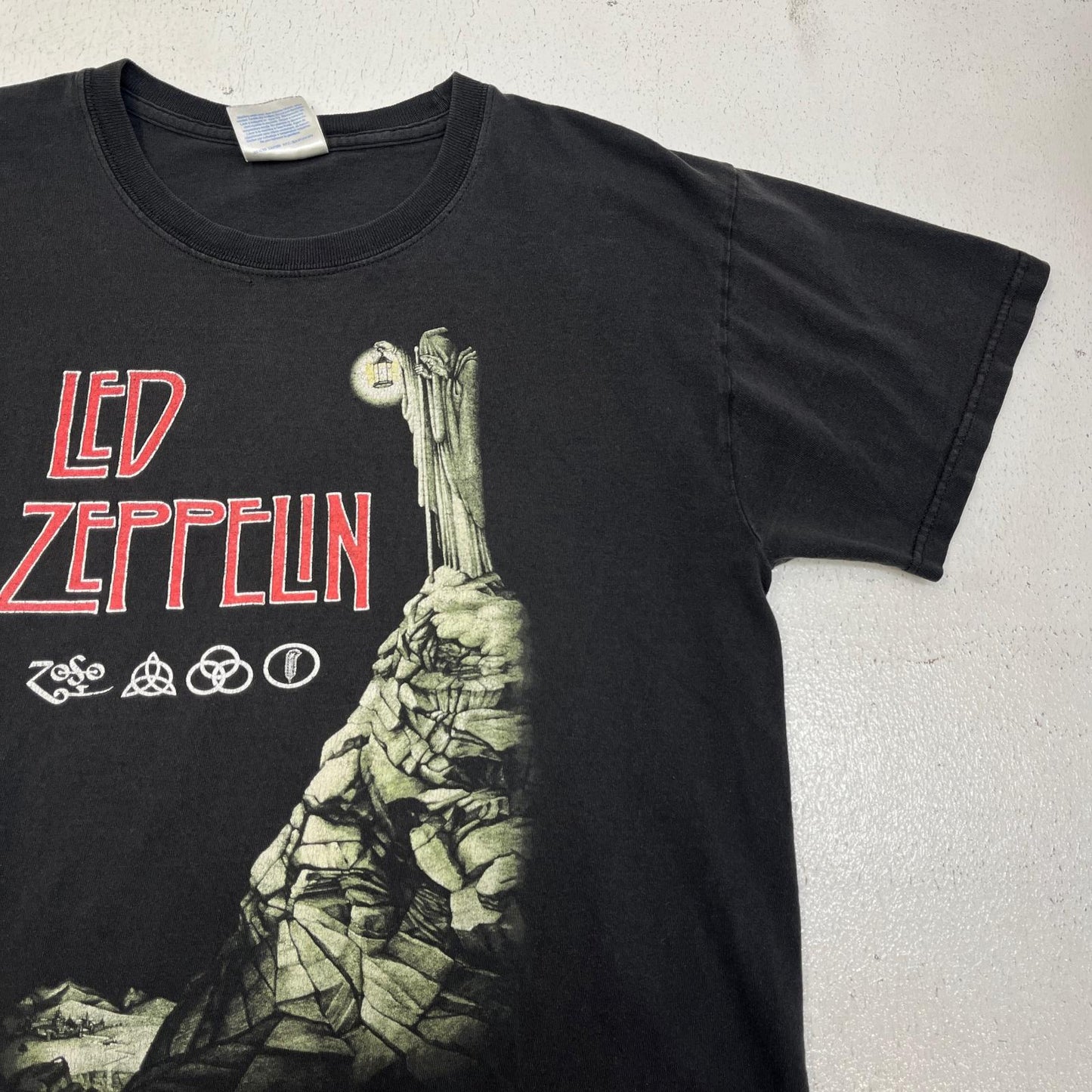 HANES led zeppelin:stairway to heaven 半袖Ｔシャツ ブラック サイズ：M【加古川店】