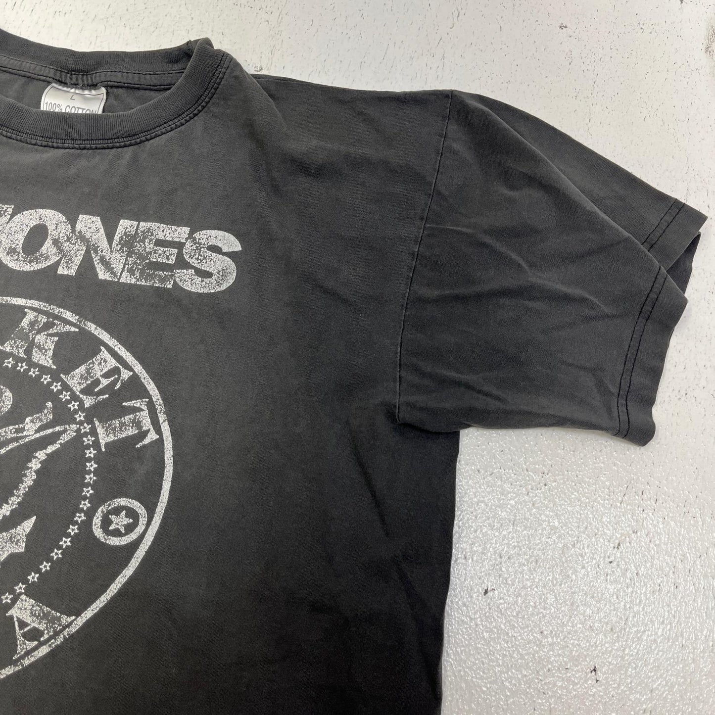 ramones:rocket to russia/bootleg 半袖Ｔシャツ グレー サイズ：L【加古川店】
