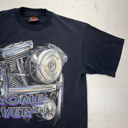 HARLEY-DAVIDSON | ハーレーダビットソン chrome fever 半袖Ｔシャツ ブラック サイズ：M【加古川店】