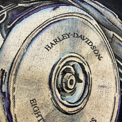 HARLEY-DAVIDSON | ハーレーダビットソン chrome fever 半袖Ｔシャツ ブラック サイズ：M【加古川店】