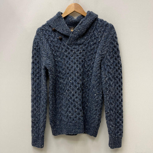 RRL(RALPH LAUREN) | ダブルアールエルラルフローレン ハンドニット　shawl collar sweater ニット ブルー サイズ：XS【加古川店】