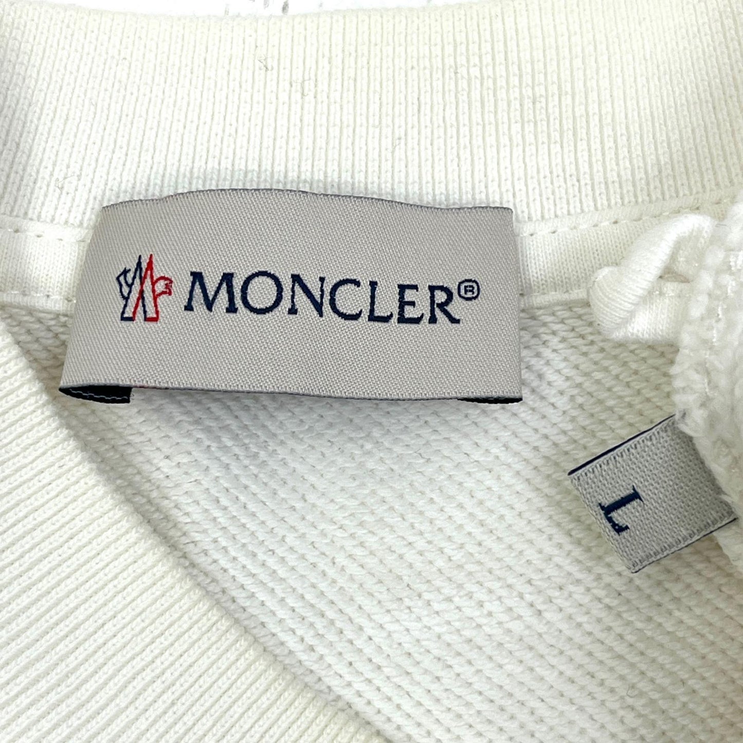 MONCLER | モンクレール 国内正規品 スウェット F10918G70010 ホワイト サイズ：L【加古川店】