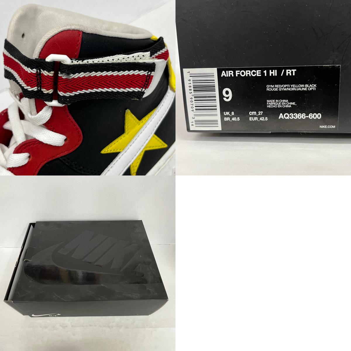 NIKE | ナイキ Air Force 1 High Riccardo Tisci All-Star(2018) スニーカー AQ3366-600 ブラック 27cm【加古川店】