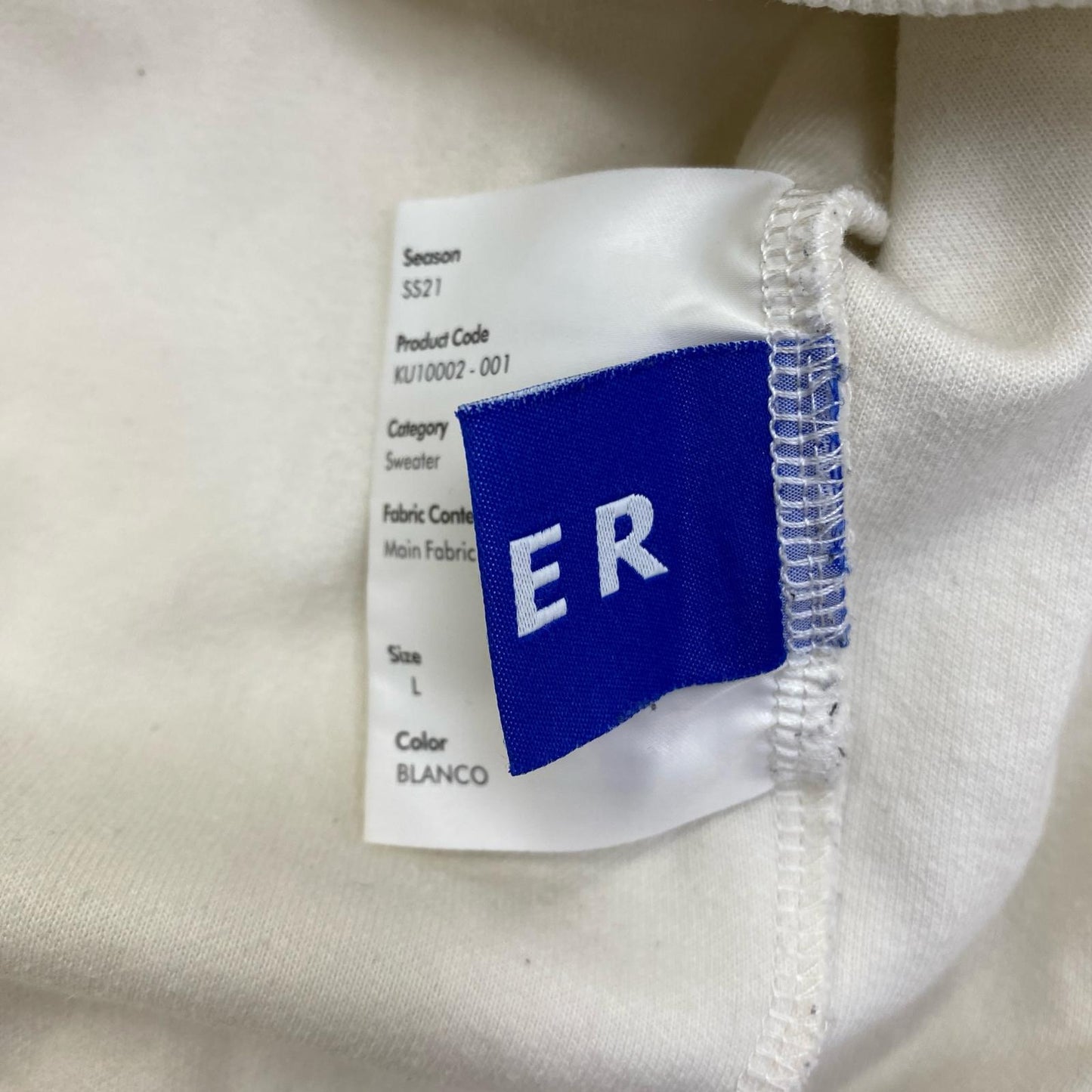 ADERERROR | アーダーエラー × CAMPER スウェット KU10002-001 ホワイト サイズ：L【加古川店】