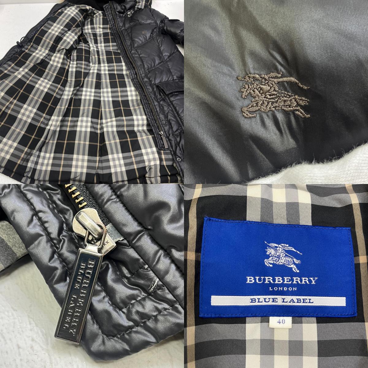 BURBERRY BLUE LABEL | バーバリーブルーレーベル ダウンジャケット FRF01-532 ブラック サイズ：40【加古川店】