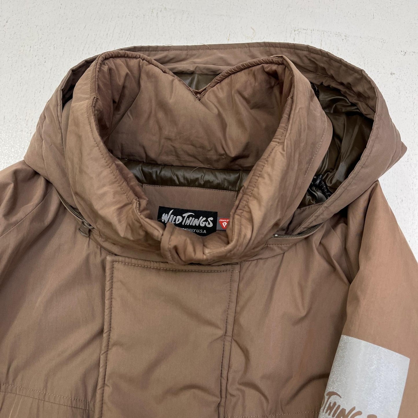 WILD THINGS | ワイルドシングス MONSTER PARKA ダウンジャケット WT18104N ブラウン サイズ：L【加古川店】